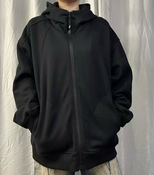 Felpa oversize con zip(unisex)
