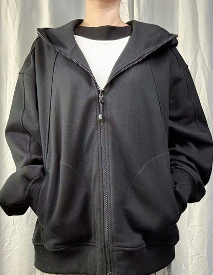 Felpa oversize con zip(unisex)