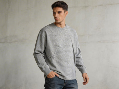 FELPA CON SCOLLO TONDO DA UOMO